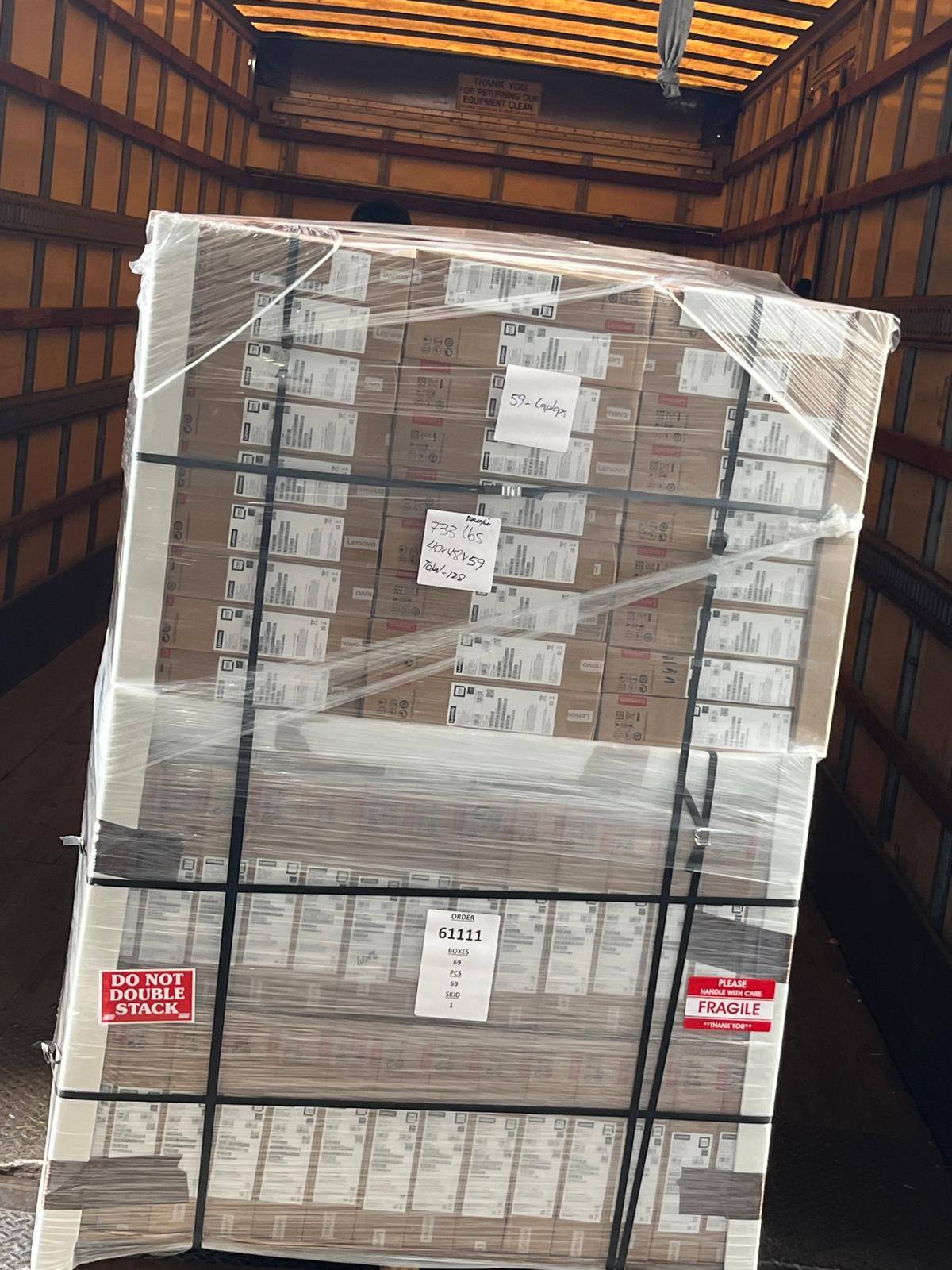 Boxed refurbished inventory ready to ship